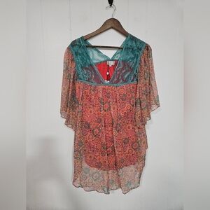 NWT MIGUELINA Floral Blouse  Multicolor